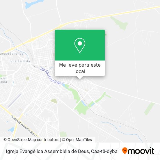 Igreja Evangélica Assembléia de Deus mapa