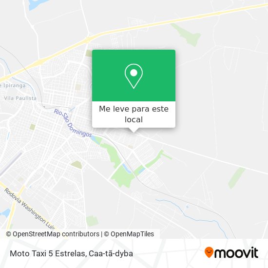 Moto Taxi 5 Estrelas mapa