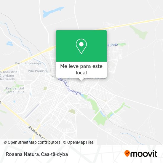 Rosana Natura mapa
