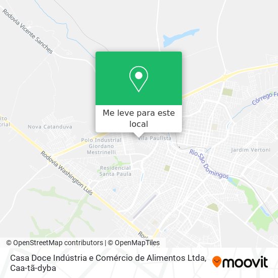 Casa Doce Indústria e Comércio de Alimentos Ltda mapa