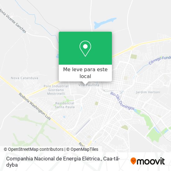 Companhia Nacional de Energia Elétrica. mapa