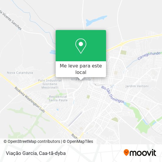 Viação Garcia mapa