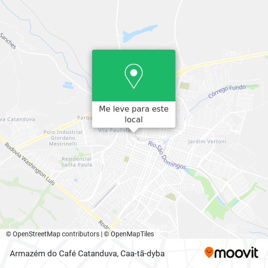 Armazém do Café Catanduva mapa