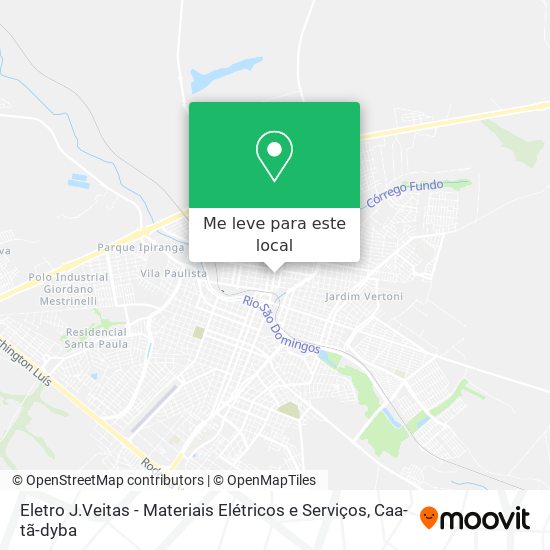 Eletro J.Veitas - Materiais Elétricos e Serviços mapa
