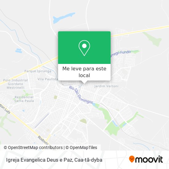 Igreja Evangelica Deus e Paz mapa
