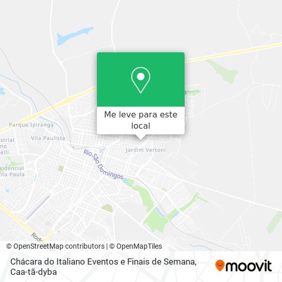 Chácara do Italiano Eventos e Finais de Semana mapa