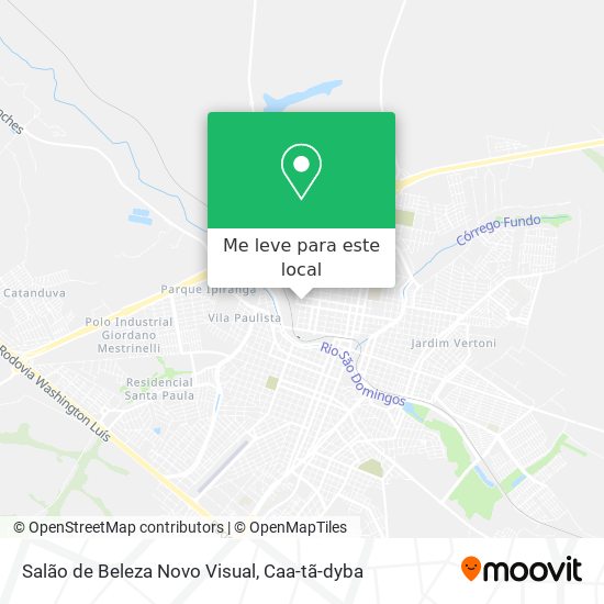 Salão de Beleza Novo Visual mapa
