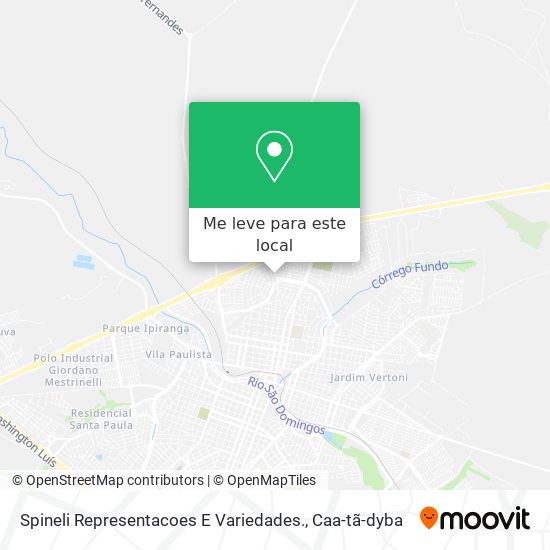 Spineli Representacoes E Variedades. mapa