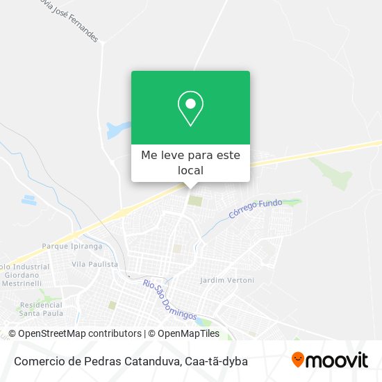 Comercio de Pedras Catanduva mapa