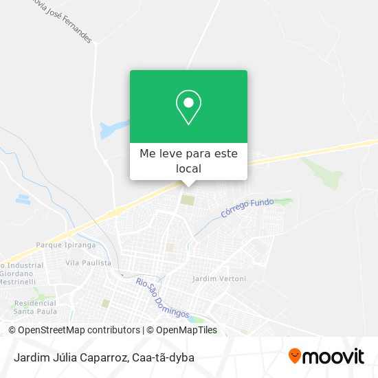 Jardim Júlia Caparroz mapa