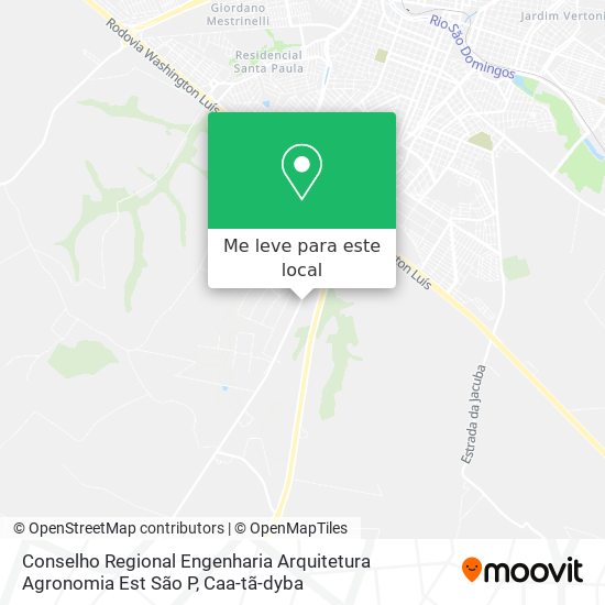 Conselho Regional Engenharia Arquitetura Agronomia Est São P mapa