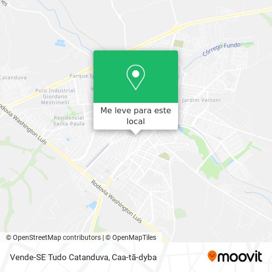 Vende-SE Tudo Catanduva mapa