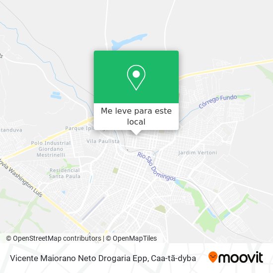 Vicente Maiorano Neto Drogaria Epp mapa