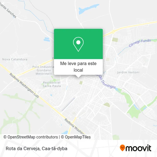 Rota da Cerveja mapa