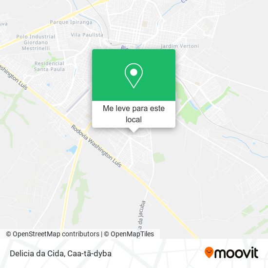Delicia da Cida mapa