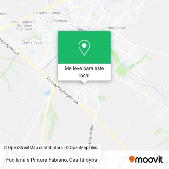 Funilaria e Pintura Fabiano mapa