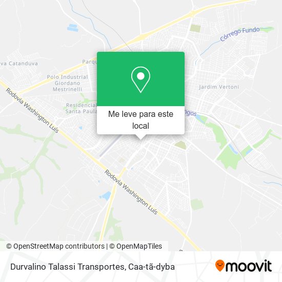 Durvalino Talassi Transportes mapa