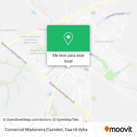 Comercial Madeireira Casteleti mapa