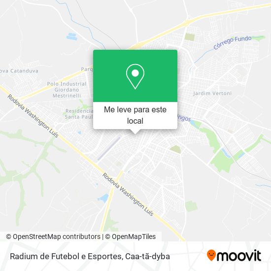 Radium de Futebol e Esportes mapa