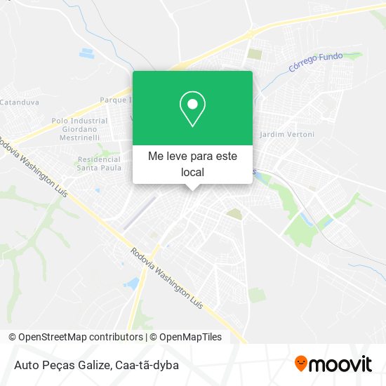Auto Peças Galize mapa