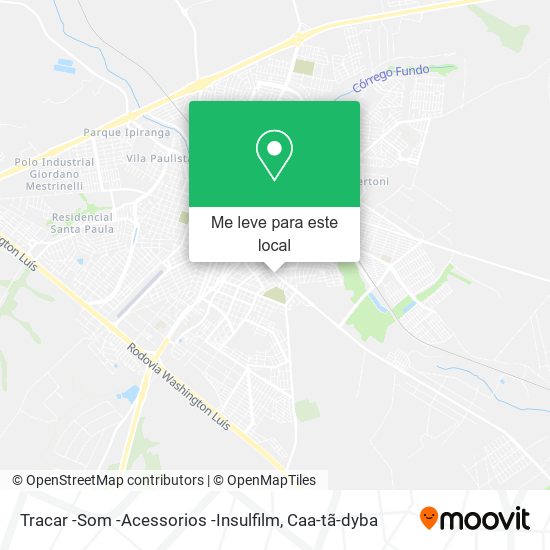 Tracar -Som -Acessorios -Insulfilm mapa