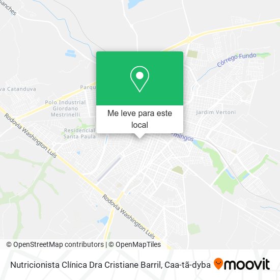 Nutricionista Clínica Dra Cristiane Barril mapa