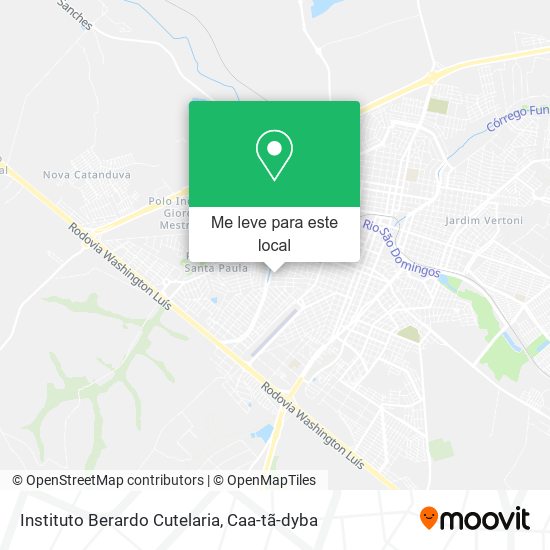 Instituto Berardo Cutelaria mapa