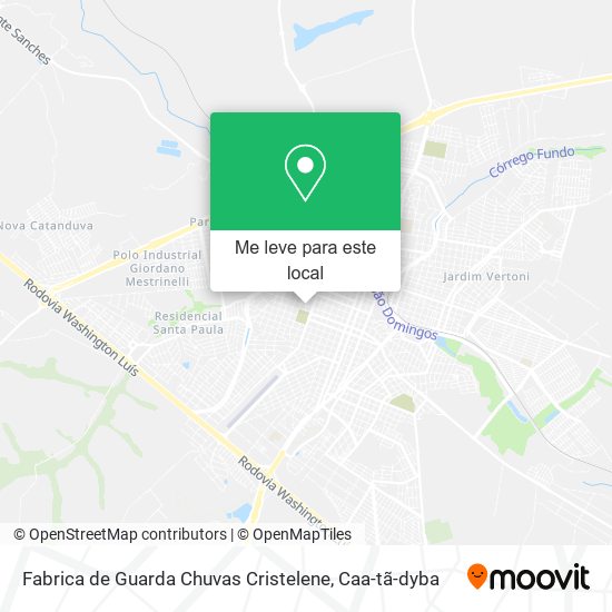 Fabrica de Guarda Chuvas Cristelene mapa