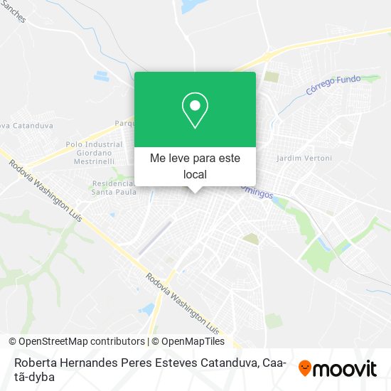 Roberta Hernandes Peres Esteves Catanduva mapa