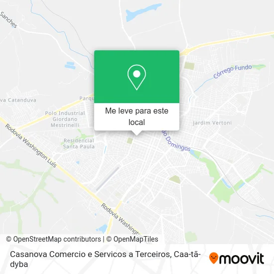 Casanova Comercio e Servicos a Terceiros mapa