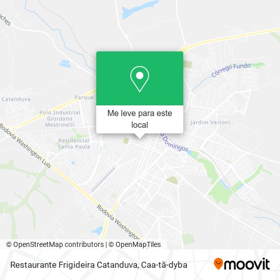 Restaurante Frigideira Catanduva mapa