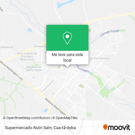 Supermercado Nutri Sam mapa