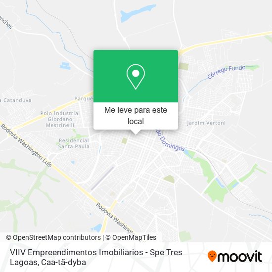 VIIV Empreendimentos Imobiliarios - Spe Tres Lagoas mapa