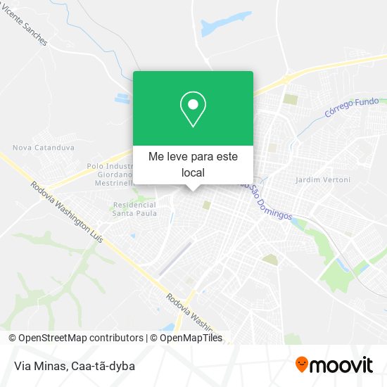 Via Minas mapa