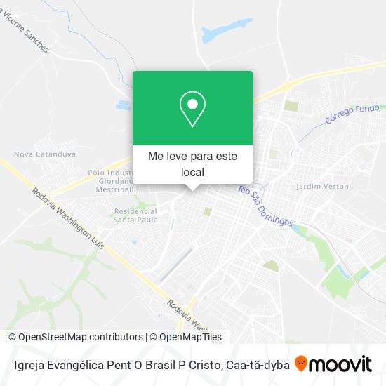 Igreja Evangélica Pent O Brasil P Cristo mapa
