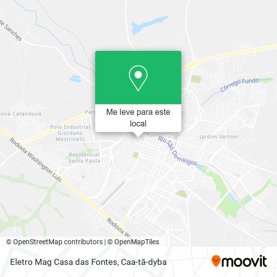 Eletro Mag Casa das Fontes mapa