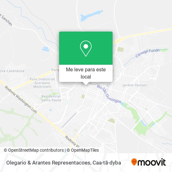 Olegario & Arantes Representacoes mapa