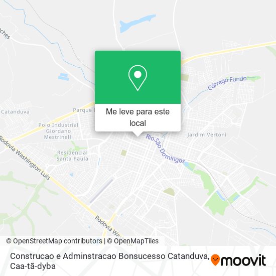 Construcao e Adminstracao Bonsucesso Catanduva mapa