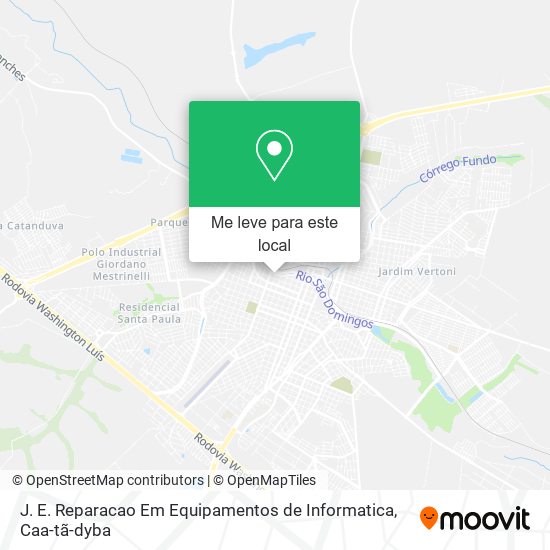 J. E. Reparacao Em Equipamentos de Informatica mapa