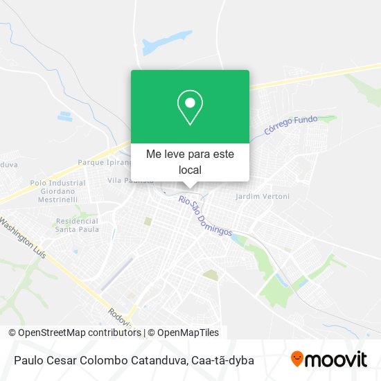 Paulo Cesar Colombo Catanduva mapa