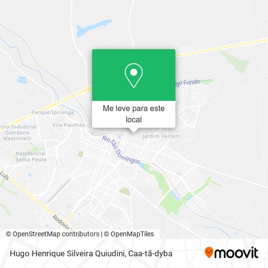 Hugo Henrique Silveira Quiudini mapa