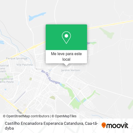 Castilho Encanadora Esperanca Catanduva mapa