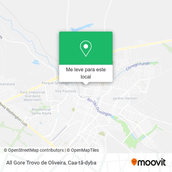 All Gore Trovo de Oliveira mapa