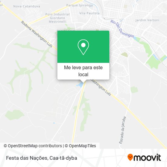 Festa das Nações mapa