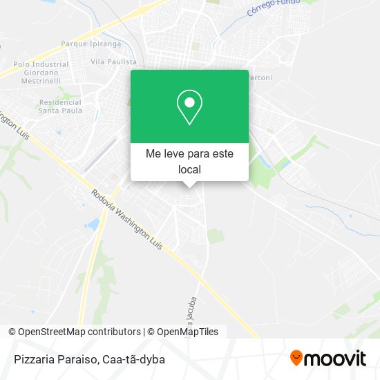 Pizzaria Paraiso mapa