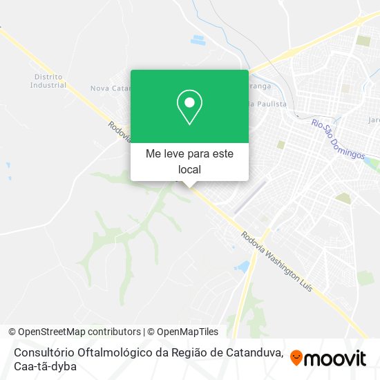 Consultório Oftalmológico da Região de Catanduva mapa