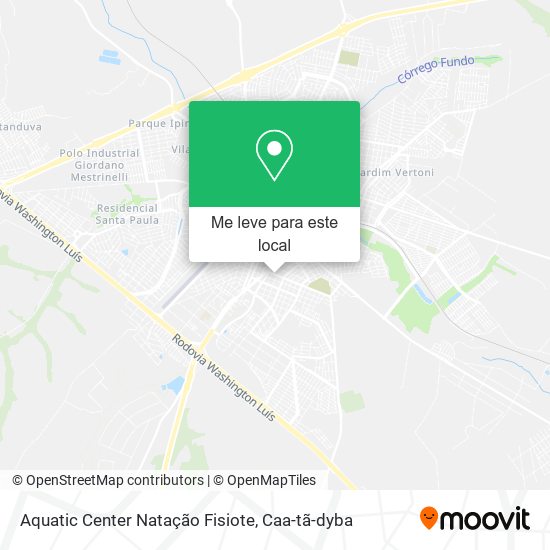 Aquatic Center Natação Fisiote mapa