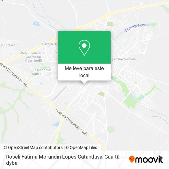 Roseli Fátima Morandin Lopes Catanduva mapa