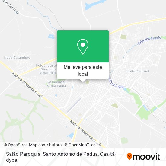 Salão Paroquial Santo Antônio de Pádua mapa