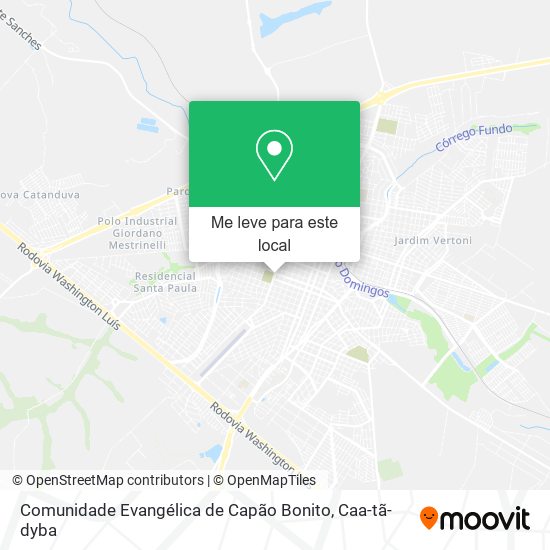 Comunidade Evangélica de Capão Bonito mapa